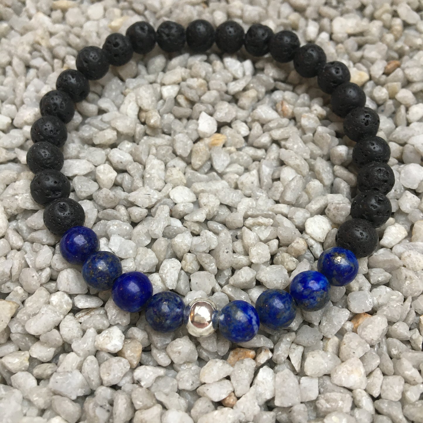 Stirnchakra - Lapislazuli und Lavastein