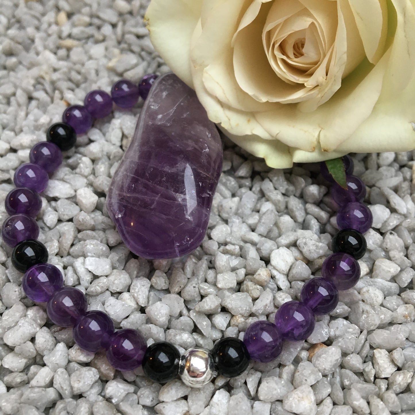 Kronenchakra - Amethyst Yin oder Yang