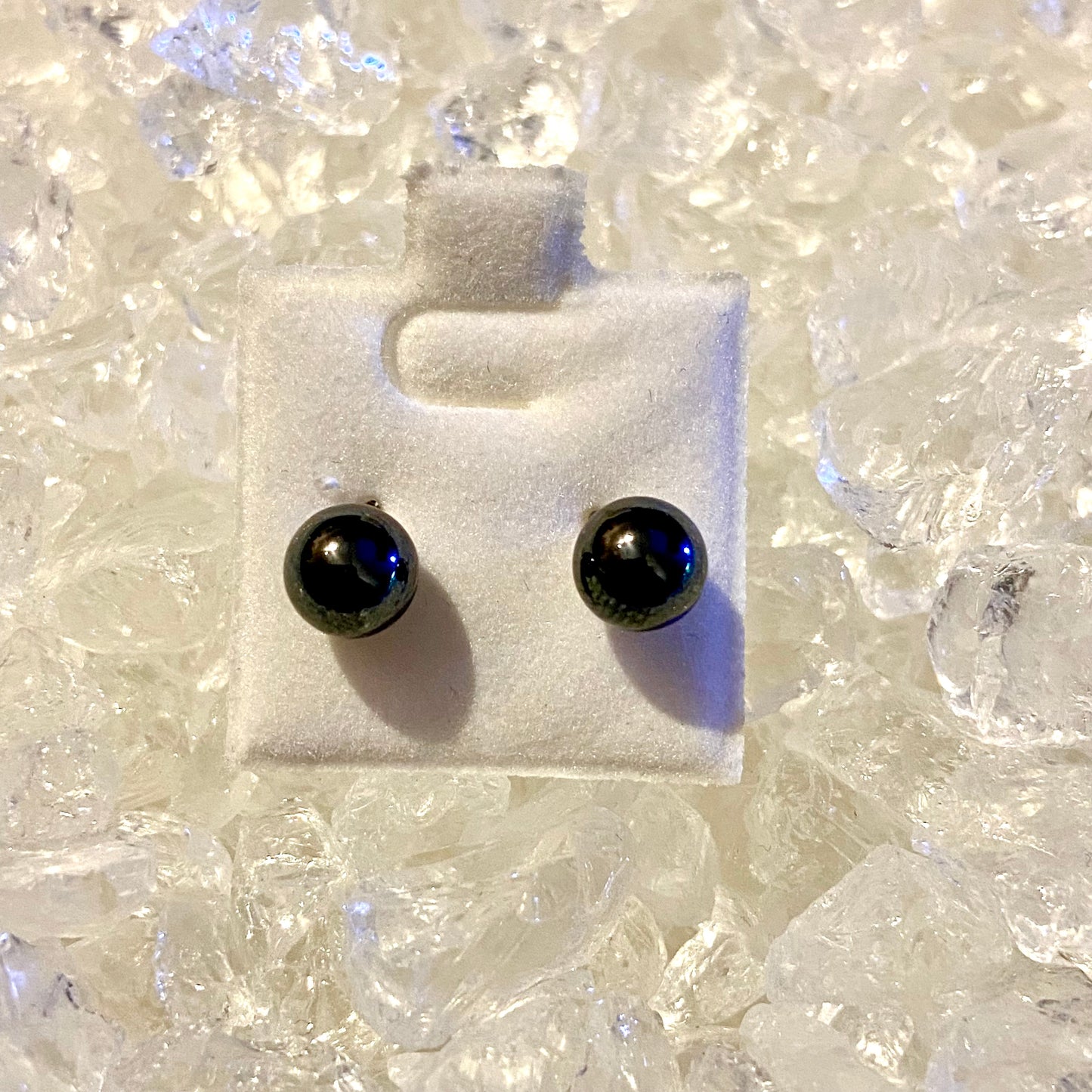 Ohrstecker Hämatit