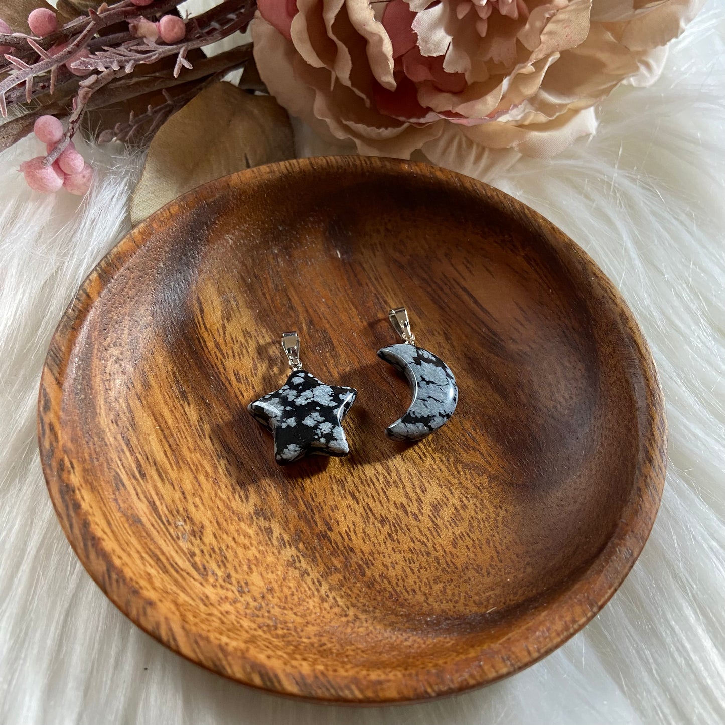 Mond & Stern Schneeflockenobsidian