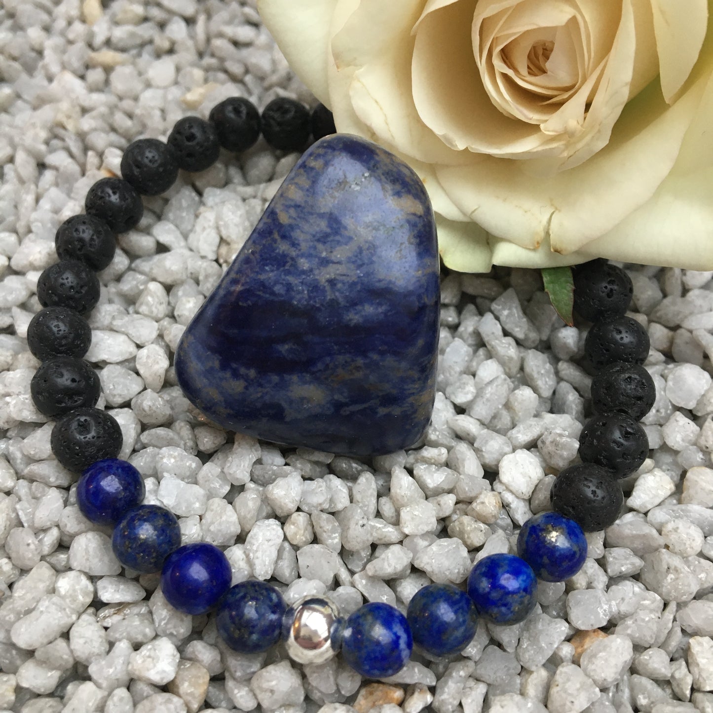 Stirnchakra - Lapislazuli und Lavastein