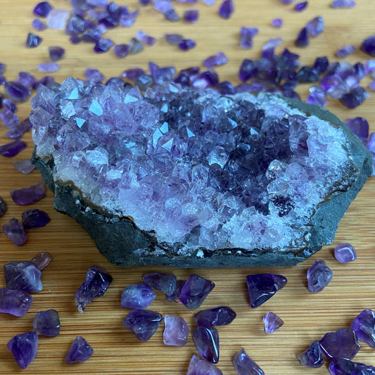 Amethyststücke "glänzend"