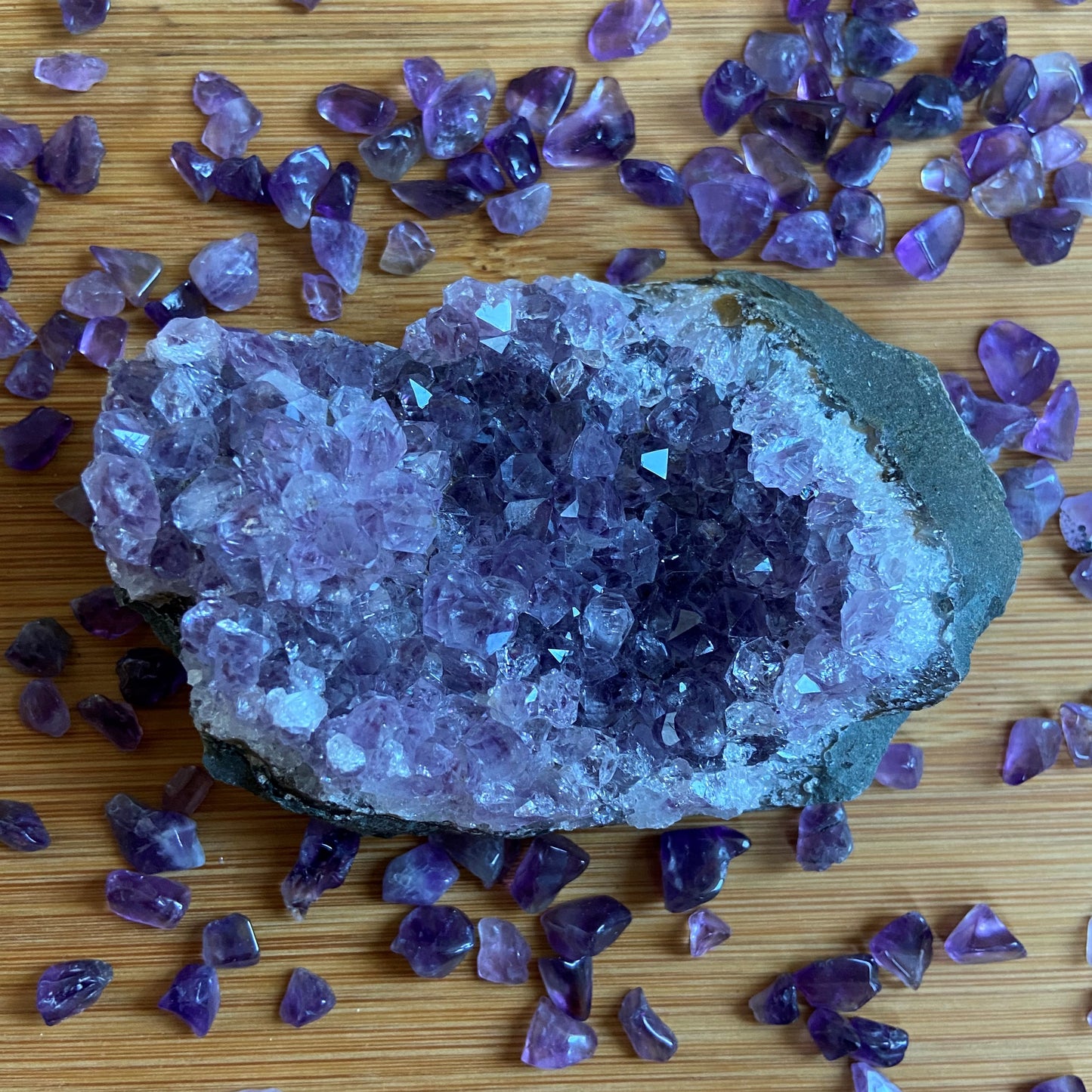 Amethyststücke "glänzend"