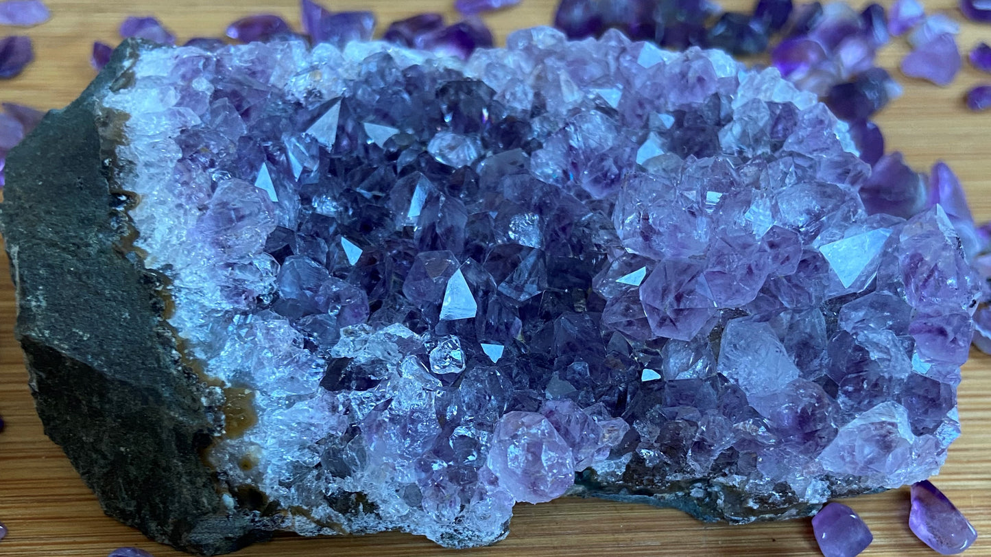Amethyststücke "glänzend"
