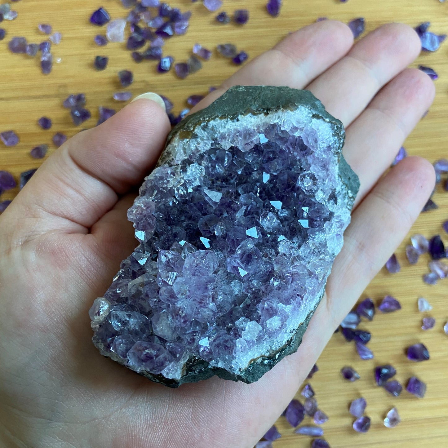 Amethyststücke "glänzend"