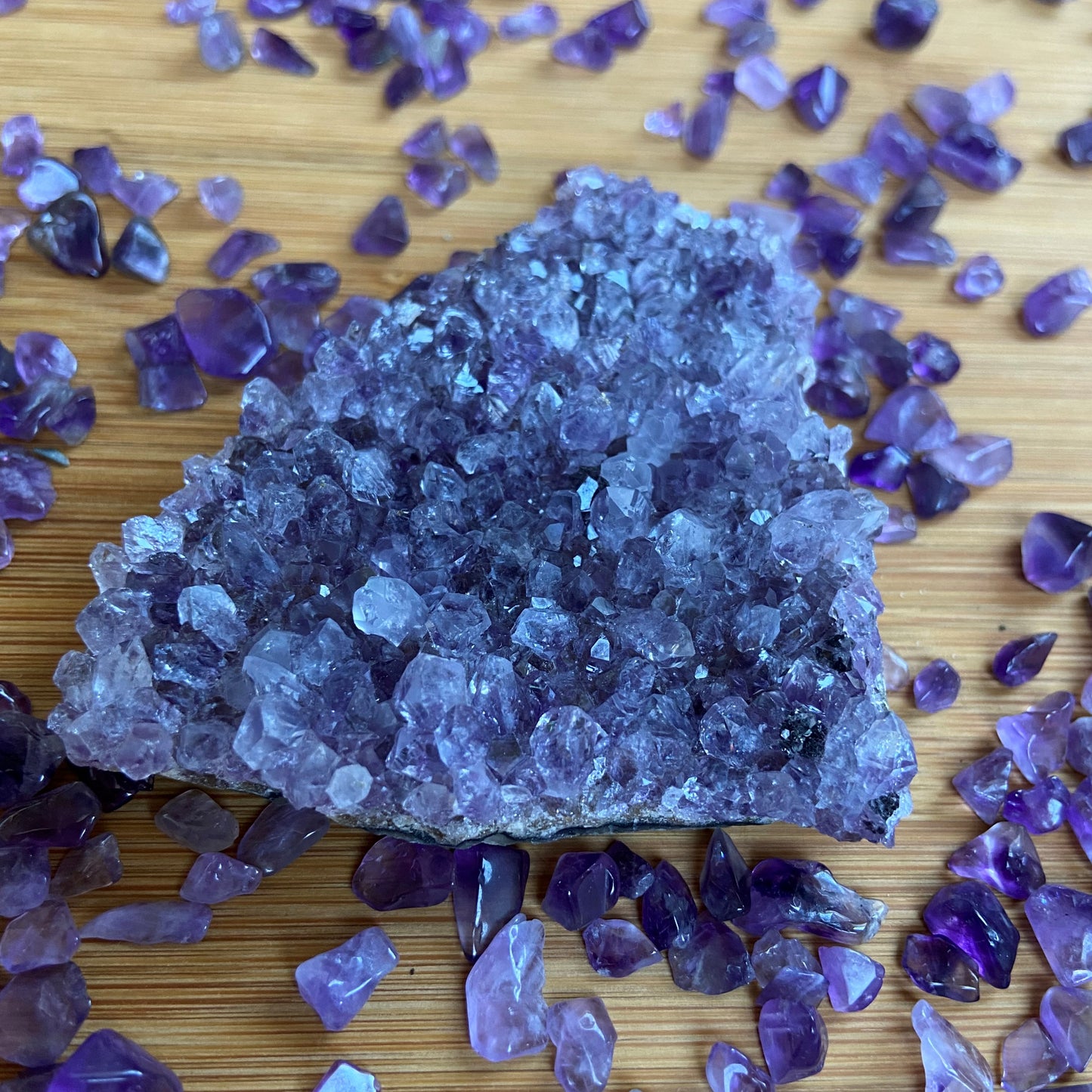 Amethyststücke "glänzend"