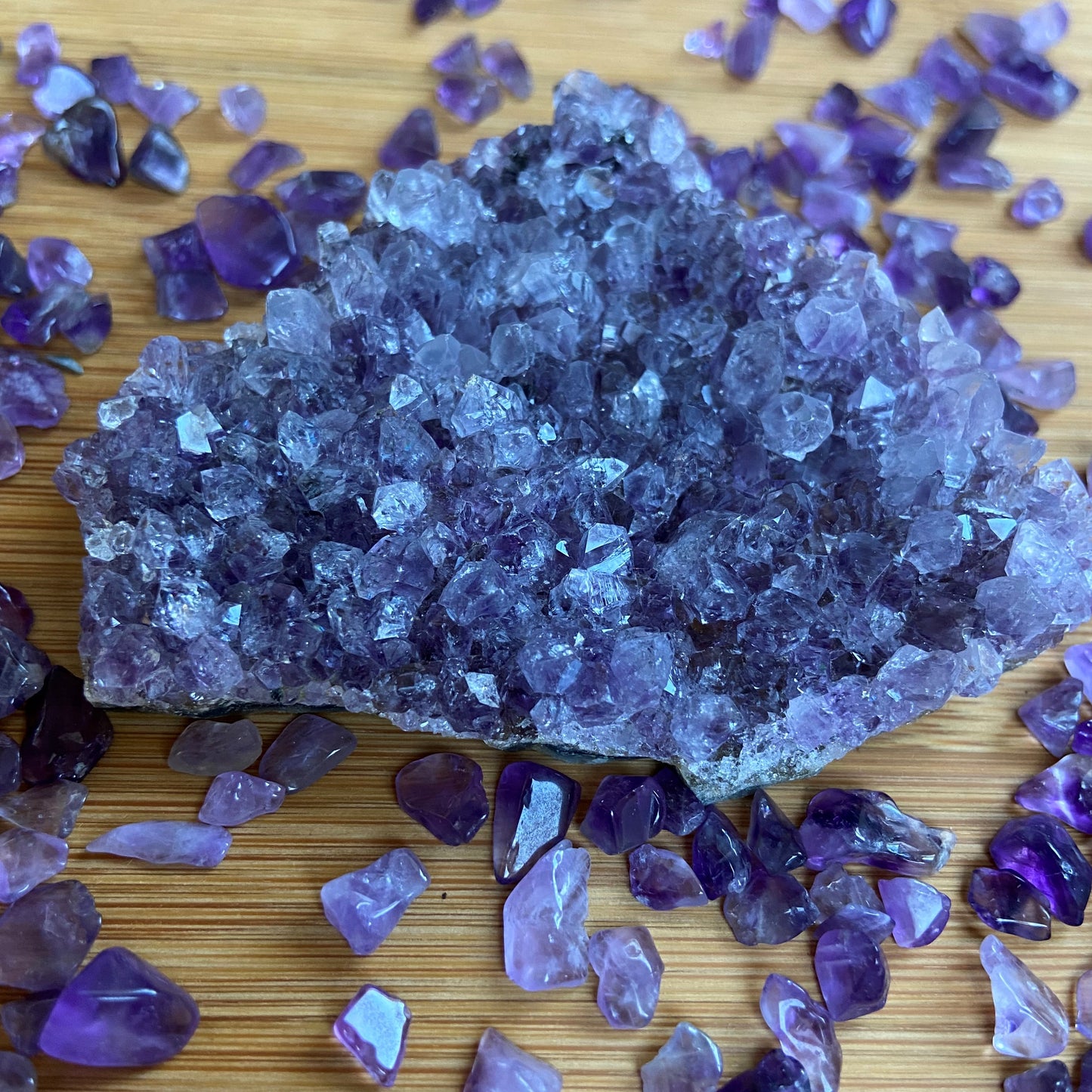 Amethyststücke "glänzend"
