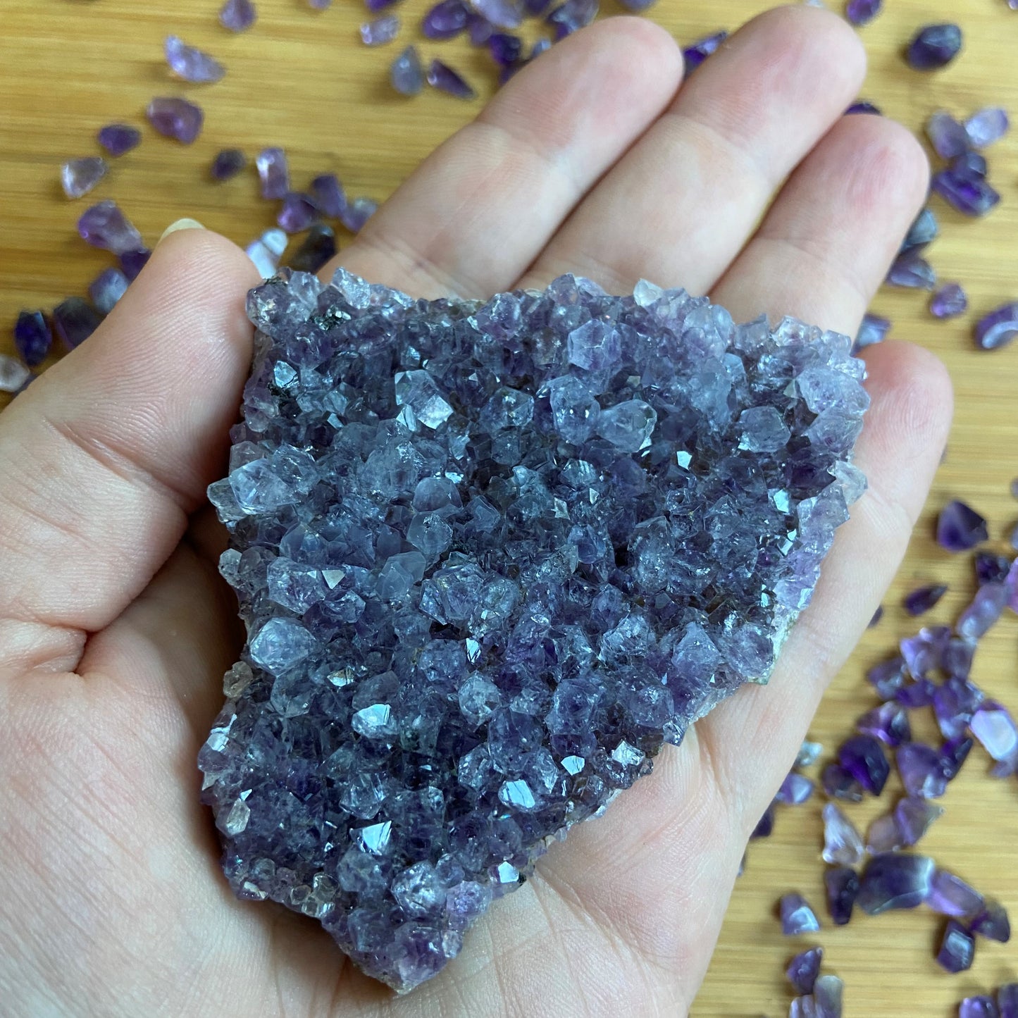 Amethyststücke "glänzend"