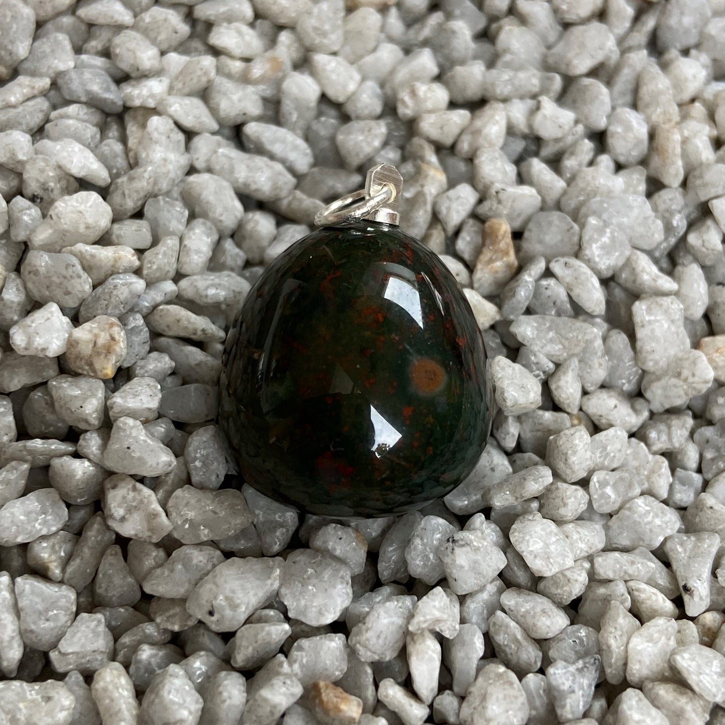 Heliotrop (Blutstein) Anhänger