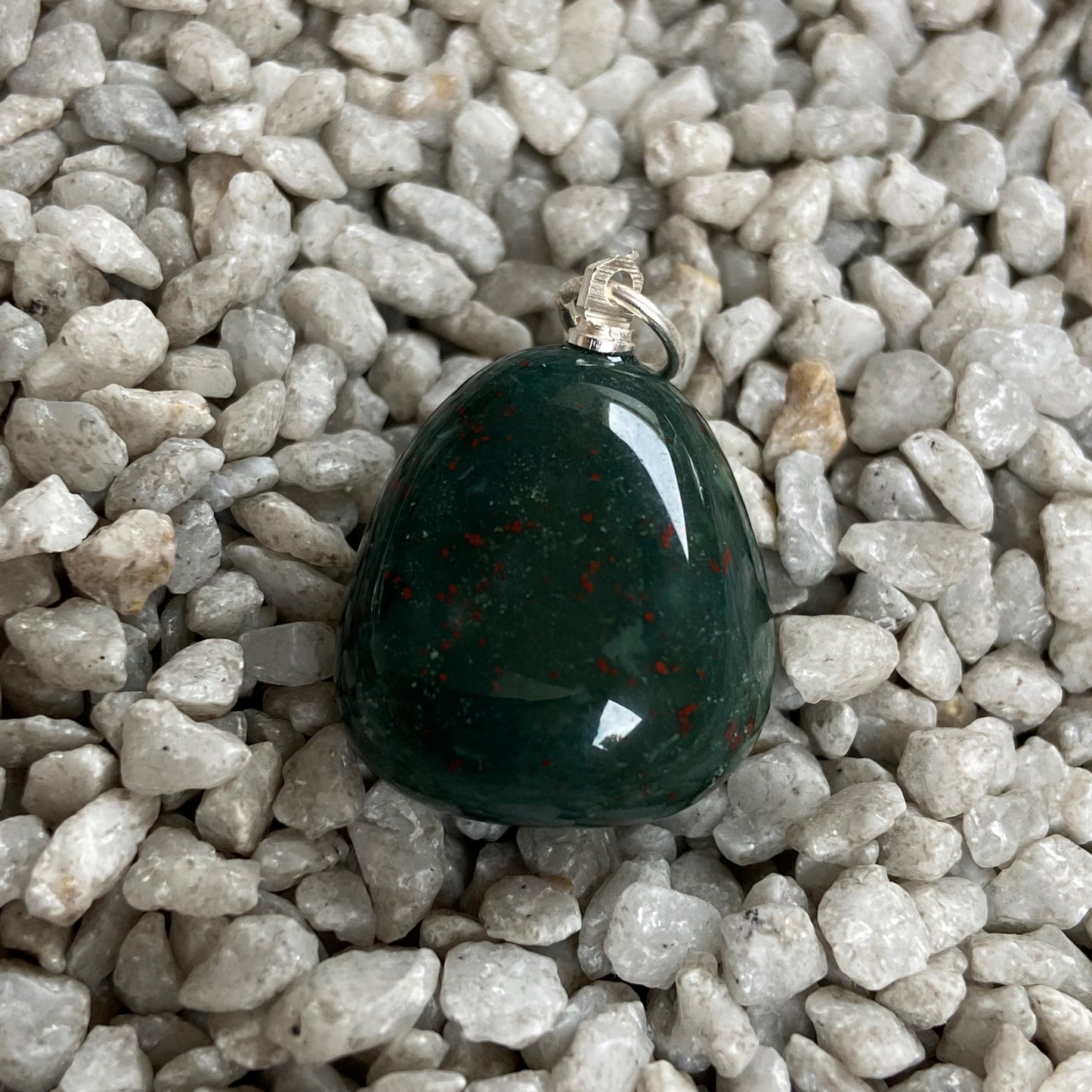 Heliotrop (Blutstein) Anhänger