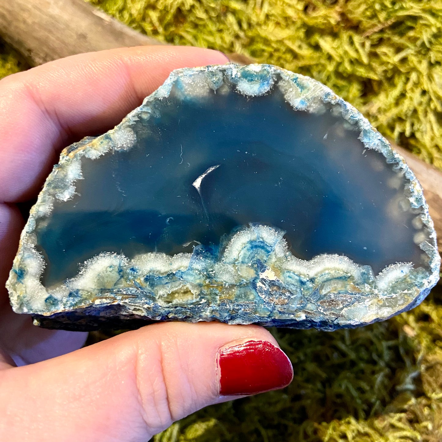 Achat Geode gefärbt