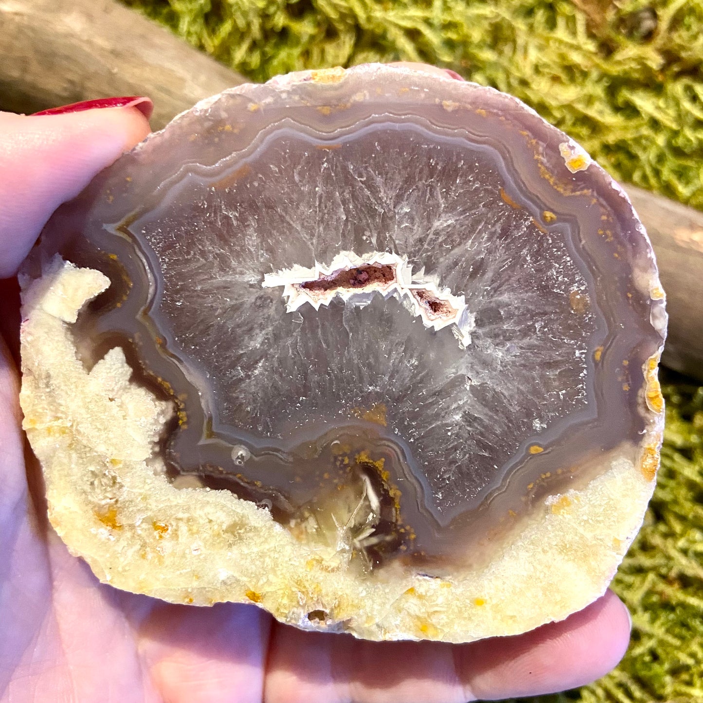 Achat Geode gefärbt