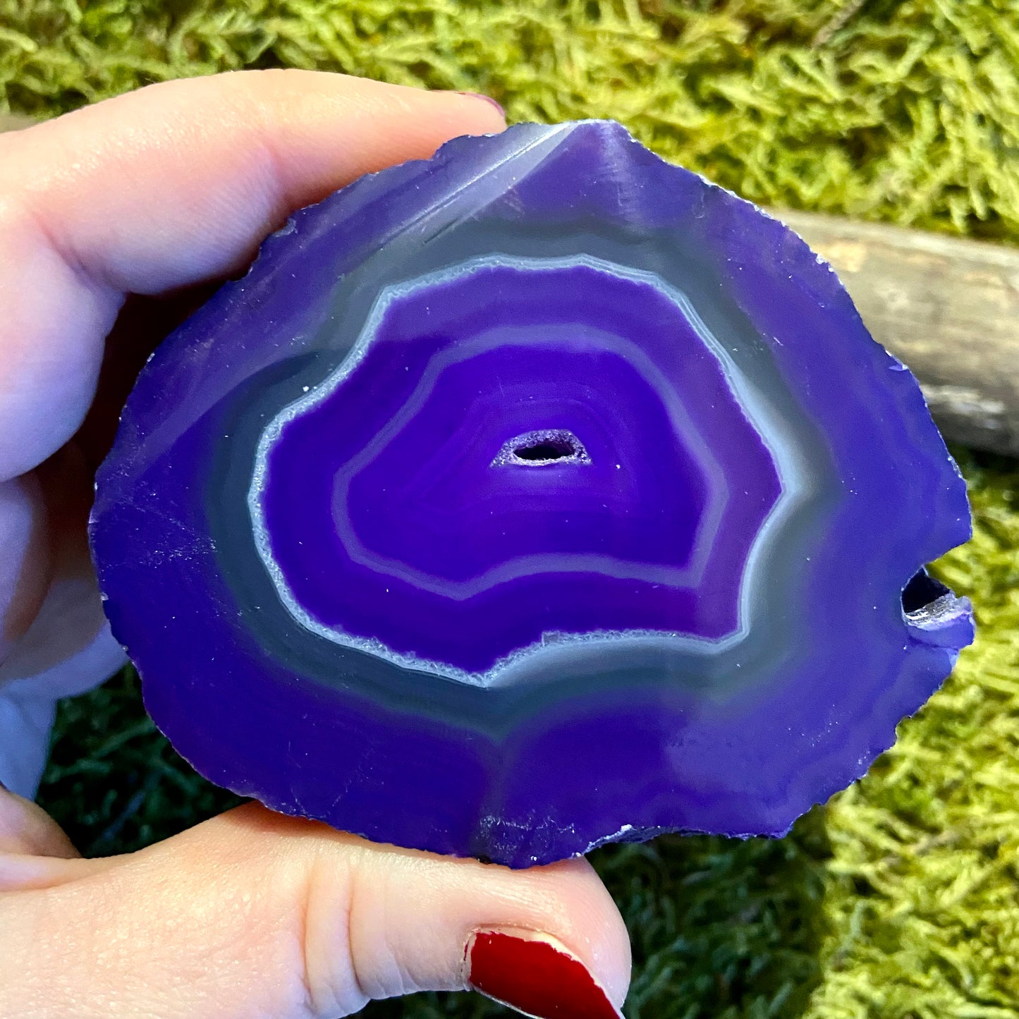 Achat Geode gefärbt