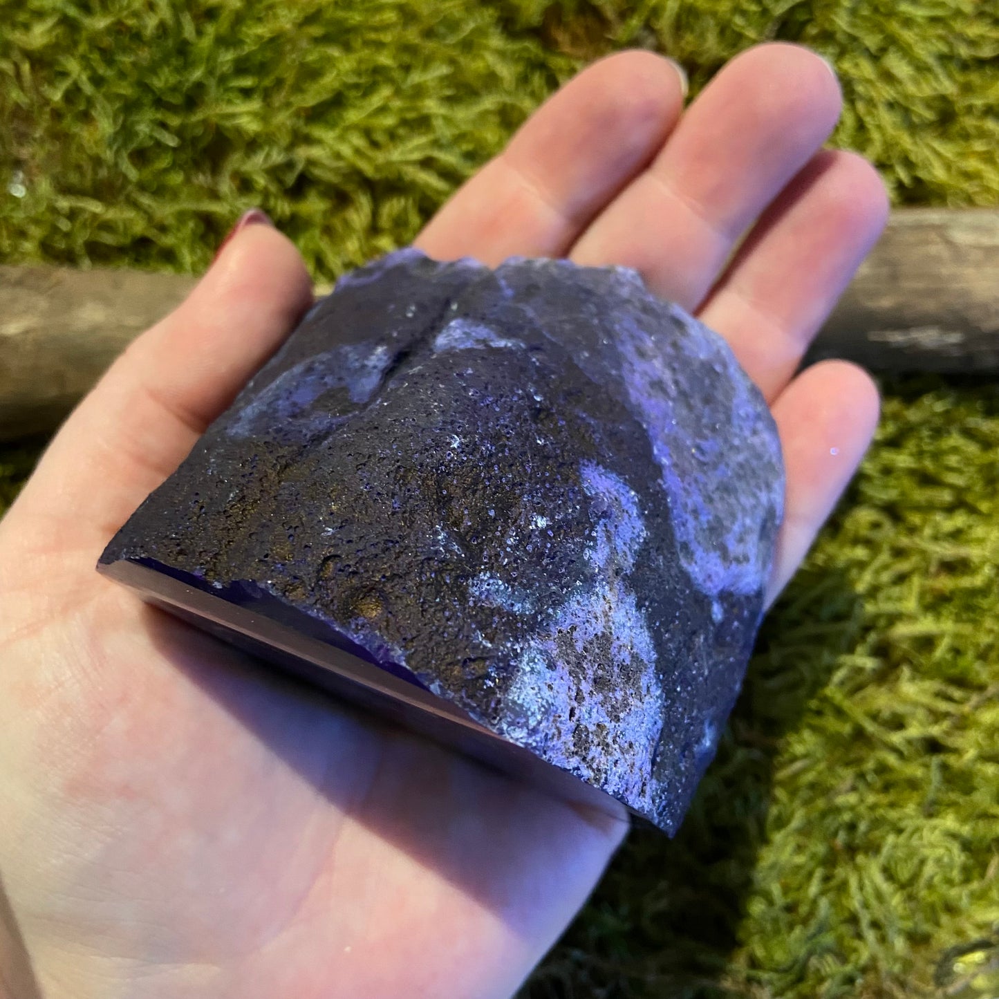 Achat Geode gefärbt