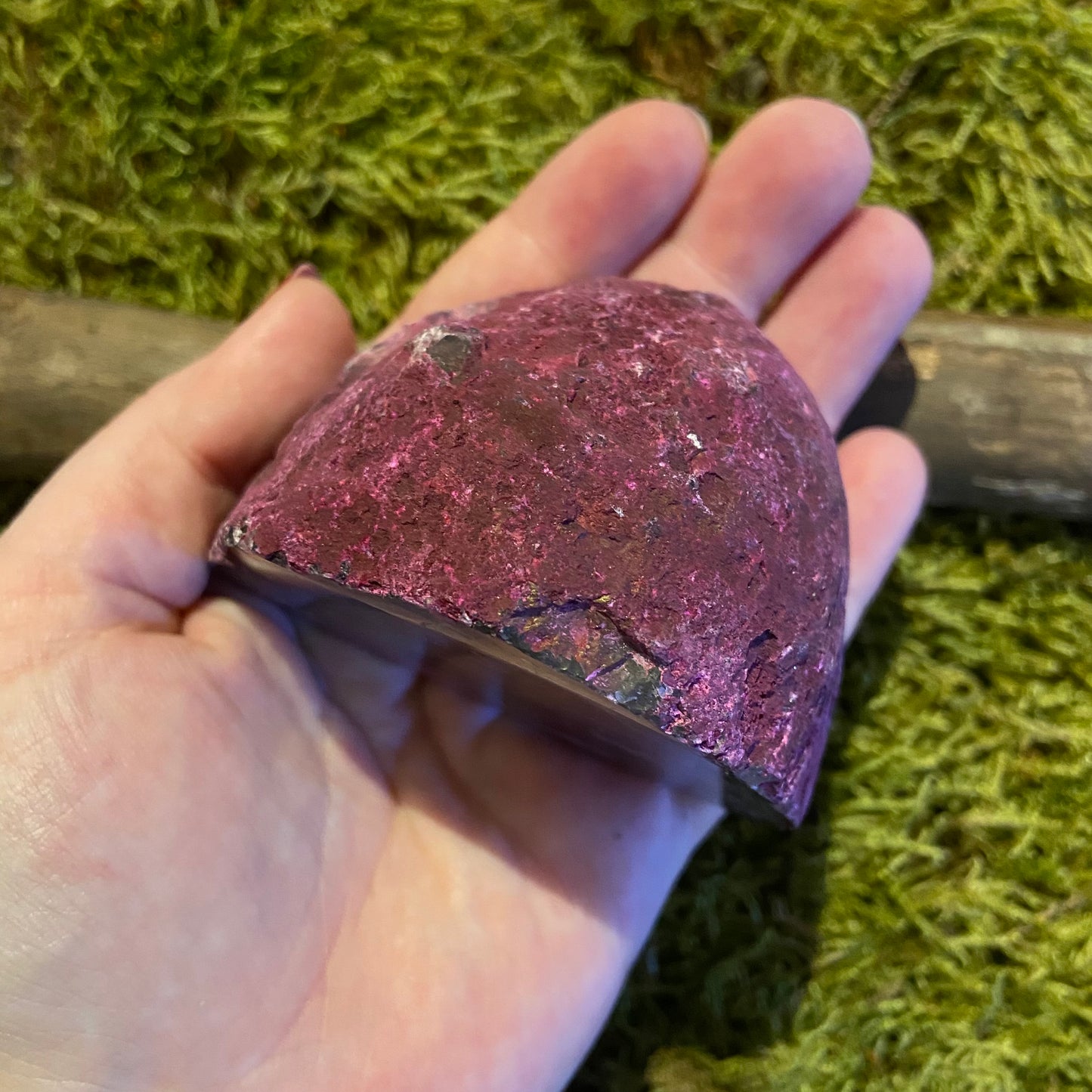 Achat Geode gefärbt