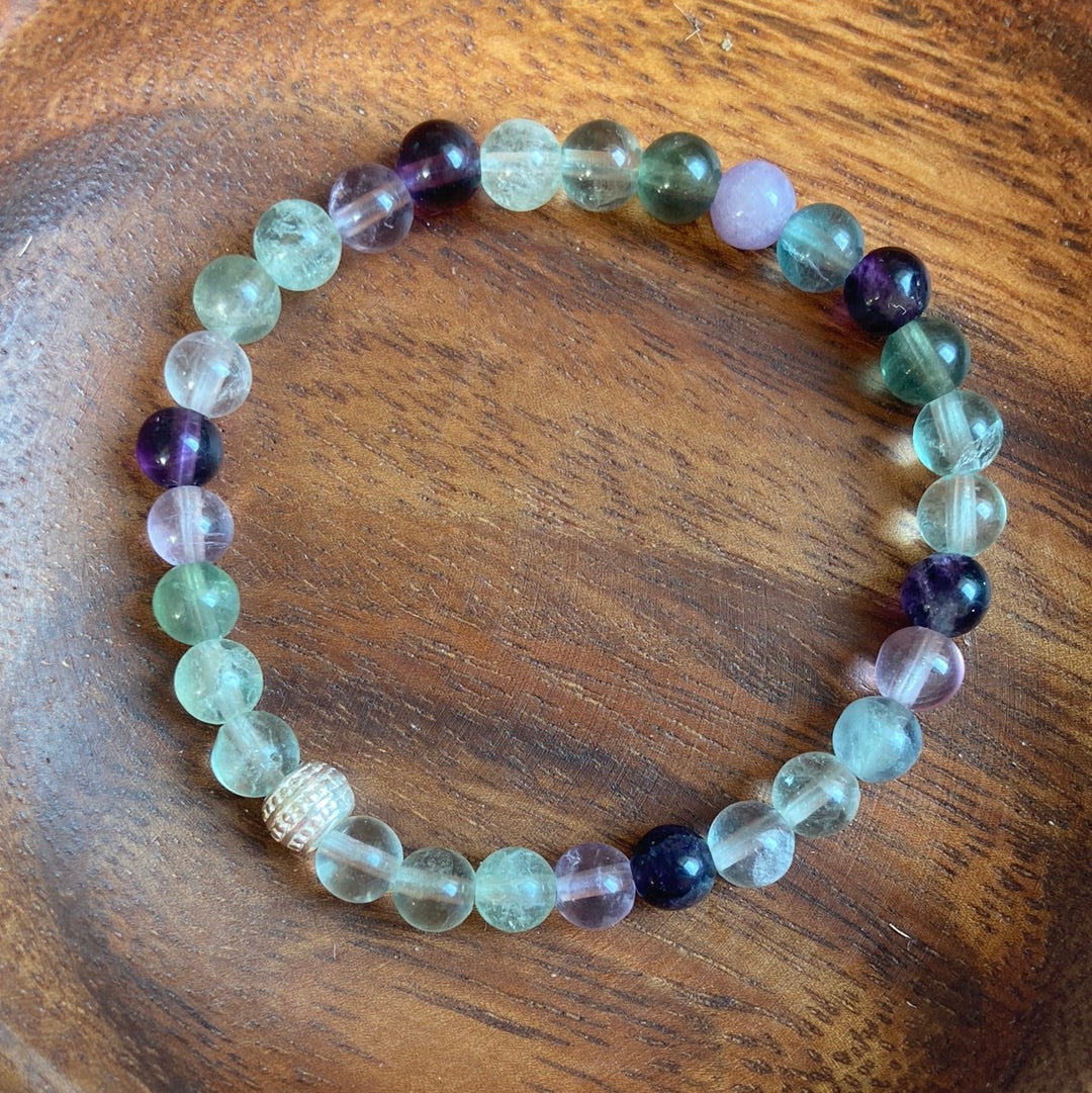 Regenbogenflourit Armband