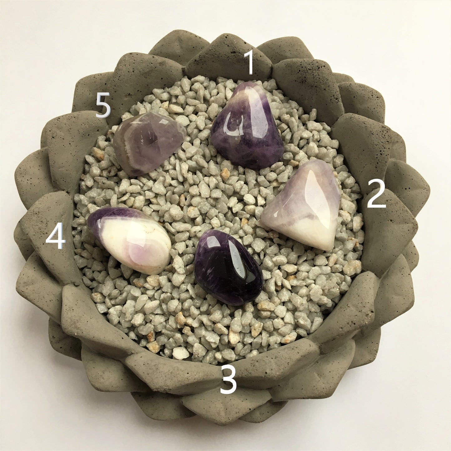 Amethyst Trommelsteine